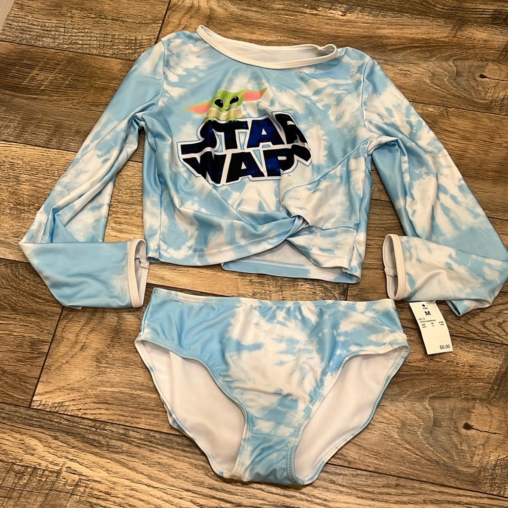 Girls Star Wars two piece bathing suit